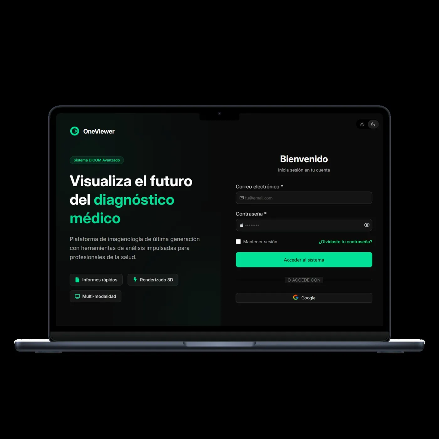Vista principal de OneViewer